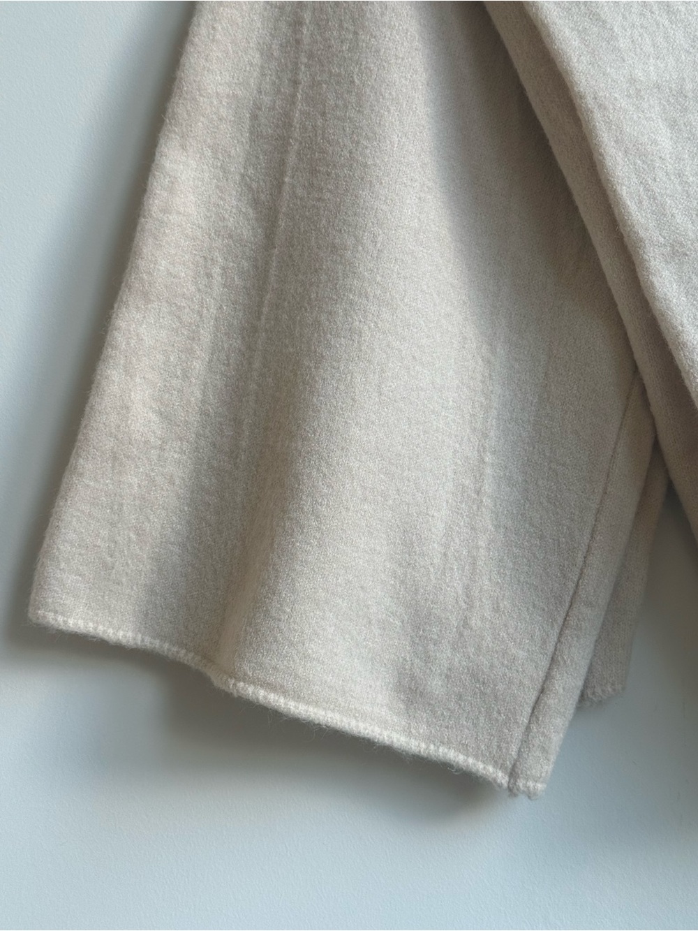 Wide Leg Knit Pants in Light Beige - Women - Picture 2 of 5